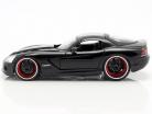 Letty's Dodge Viper SRT 10 Movie Fast and Furious 7 (2015) black 1:24 Jada Toys