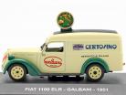 Fiat 1100 ELR busje Galbani Bouwjaar 1951 helder geel / groen 1:43 Altaya