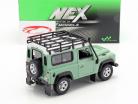 Land Rover Defender 同 屋顶 架 绿 / 白 1:24 Welly