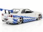 Brian's Nissan Skyline GT-R (R34) Фильм 2 Fast 2 Furious 2003 1:24 Jada Toys
