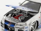 Brian's Nissan Skyline GT-R (R34) Película 2 Fast 2 Furious 2003 1:24 Jada Toys