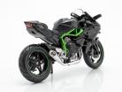 Kawasaki Ninja H2R negro / gris oscuro / verde 1:12 Maisto