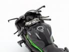 Kawasaki Ninja H2R nero / grigio scuro / verde 1:12 Maisto