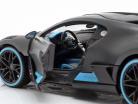 Bugatti Divo ano de construção 2018 esteira cinza / luz azul 1:24 Maisto