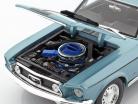 Ford Mustang GT Cobra Jet År 1968 blå metallic / sort 1:18 Maisto