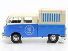 Volkswagen VW Typ 2 (T1) Pick-Up Food Truck blauw / wit 1:24 MotorMax