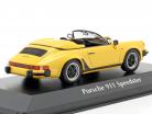 Porsche 911 Speedster Bouwjaar 1988 geel 1:43 Minichamps