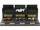 4-Car Set Mercedes-Benz AMG GT3 #3 avec Diorama de la voie des stands 1:64 Tarmac Works
