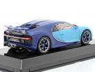 Bugatti Chiron Ano de construção 2016 luz azul / escuro azul 1:43 Altaya