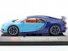 Bugatti Chiron Année de construction 2016 lumière bleu / sombre bleu 1:43 Altaya