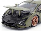 Lamborghini Sian FKP 37 year 2020 mat olive green 1:18 Bburago