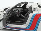 Porsche 918 Spyder Weissach Package Martini Bouwjaar 2013 wit 1:18 AUTOart