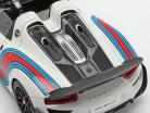 Porsche 918 Spyder Weissach Package Martini Bouwjaar 2013 wit 1:18 AUTOart