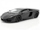 Lamborghini Aventador LP 700-4 Bouwjaar 2011 mat zwart 1:18 Welly