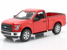 Ford F-150 Regular Cab Year 2015 red 1:24 Welly