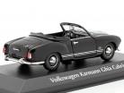 Volkswagen VW Karmann Ghia Cabriolet 1955 zwart 1:43 Minichamps