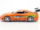 Brian's Toyota Supra Film Fast & Furious 7 (2015) orange 1:24 Jada Toys