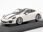 Porsche 911 R Bouwjaar 2016 Wit / zwart 1:43 Minichamps