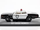Dodge Monaco Police Anno di costruzione 1977 nero / bianca 1:43 Greenlight