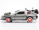 DeLorean Time Machine Back to the Future III (1990) argent 1:24 Jada Toys