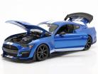 Ford Mustang Shelby GT500 Byggeår 2020 blå 1:18 Maisto