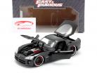 Letty's Dodge Viper SRT 10 フィルム Fast and Furious 7 (2015) 黒 1:24 Jada Toys