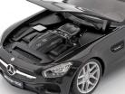 Mercedes-Benz AMG GT (C190) sort metallisk 1:18 Maisto