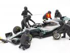 formule 1 Fosse équipage personnages Set #1 équipe noir 1:18 American Diorama