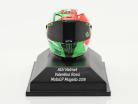 Valentino Rossi 3. MotoGP Mugello 2018 AGV hjelm 1:8 Minichamps