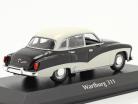 Wartburg 311 jaar 1959 zwart / wit 1:43 Minichamps
