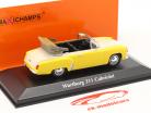 Wartburg 311 Cabriolet year 1958 yellow / white 1:43 Minichamps