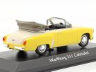 Wartburg 311 Cabriolet jaar 1958 geel / wit 1:43 Minichamps