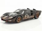 Ford GT40 MK II #2 勝者 24h LeMans 1966 Dirty Version 1:18 ShelbyCollectibles