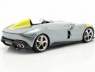 Ferrari Monza SP1 Ano de construção 2019 cinzento metálico / amarelo 1:24 Bburago