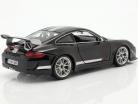 Porsche 911 (997) GT3 RS 4.0 Jaar 2011 zwart / zilver 1:18 Bburago