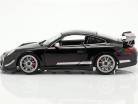 Porsche 911 (997) GT3 RS 4.0 Année 2011 noir / argent 1:18 Bburago