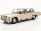 Mercedes-Benz 600 SWB (W100) Anno di costruzione 1963 oro chiaro metallico 1:18 KK-Scale