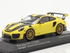 Porsche 911 (991 II) GT2 RS Weissach Package 2018 courses Jaune 1:43 Minichamps