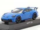 Porsche 911 (992) GT3 Ano de construção 2021 shark blue 1:43 Minichamps