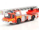 Iveco Magirus DLK 23-12 Avec Échelle de plateau tournant pompiers Lam rouge-orange 1:43 Altaya
