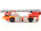 Iveco Magirus DLK 23-12 mit Drehleiter Feuerwehr Lam orange-rot 1:43 Altaya
