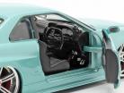 Brian's Nissan Skyline GT-R 1999 Fast & Furious светло-зеленый металлический 1:24 Jada Toys