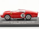 Ferrari TRI/61 #10 vencedora 24h LeMans 1961 Gendebien, Hill 1:43 Ixo