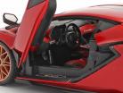Lamborghini Sian FKP 37 Год постройки 2019 красный / чернить 1:18 Bburago
