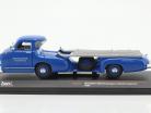 Mercedes-Benz Race Car Transporter De blauw zich afvragen bouwjaar 1955 blauw 1:43 Ixo