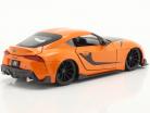 Han's Toyota GR Supra Fast & Furious 9 (2021) orange / schwarz 1:24 Jada Toys