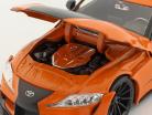 Han's Toyota GR Supra Fast & Furious 9 (2021) laranja / Preto 1:24 Jada Toys