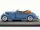Lagonda Drophead Coupe LG6 Jaar 1938 blauw / blauw 1:43 Ixo
