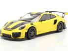 Porsche 911 (991 II) GT2 RS Weissach Package 2018 racing 黄色的 / 银 轮辋 1:18 Minichamps