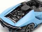 Lamborghini Centenario Roadster year 2016 light blue 1:18 AUTOart